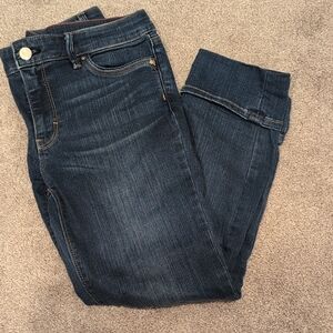 White House Black Market The slim Crop  Blue Women's Jeans Size 4
